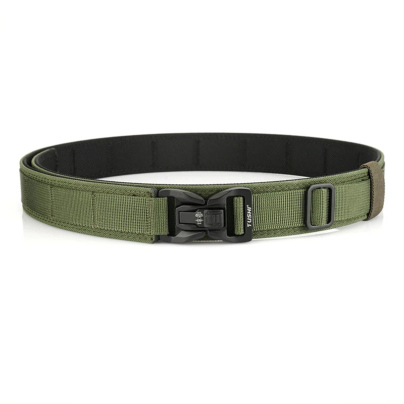 Herren-Taktischer Gürtel aus Nylon mit Metall-Schnellverschluss, Robuster Militärstil, 3,8 cm Breite
