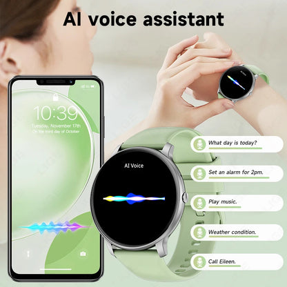 LIGE 2025, neue Smartwatch, 1,39-Zoll-HD-Display, Antwort auf Anruf, Nachricht, Vorschau, Sport, DIY-Zifferblatt, Musik-Smartwatch für Männer und Frauen