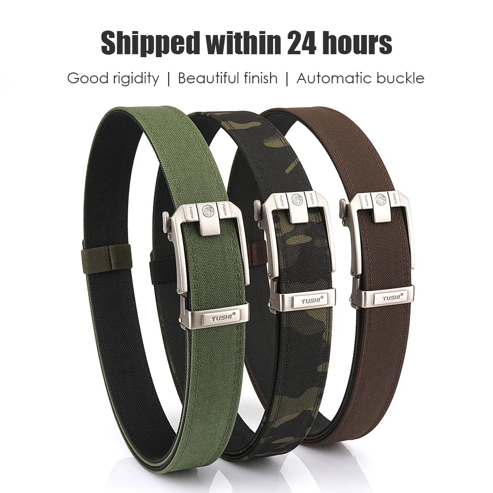 Herren-Taktischer Gürtel Aus 1100D Nylon Mit Robuster Metallschnalle Für Outdoor, Militär Und Arbeit