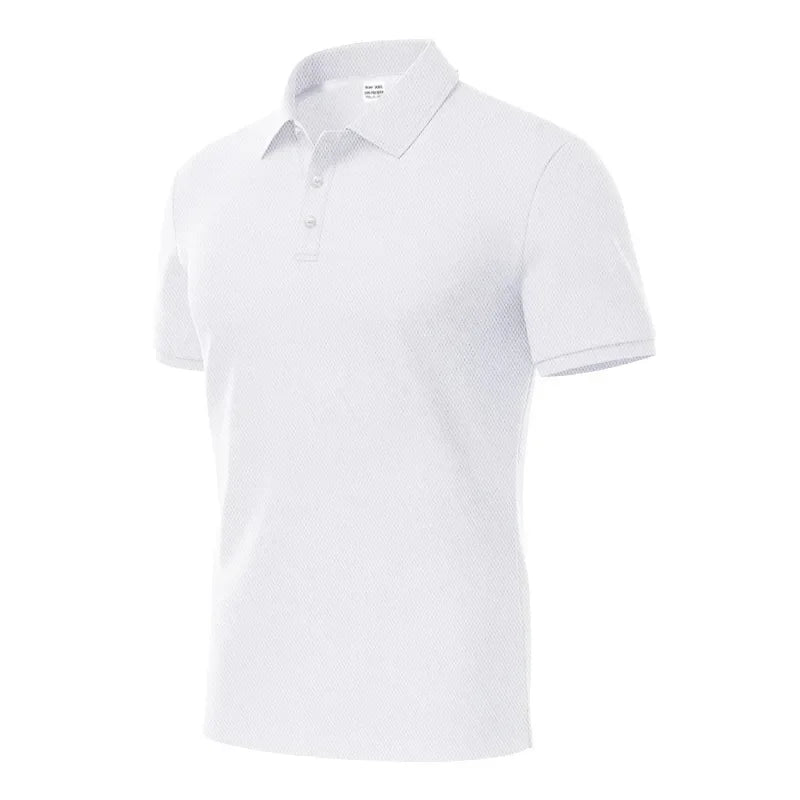 Langärmeliges Herren-Poloshirt mit Waffelstruktur und Knopfleiste – ideal für Freizeit und Urlaub