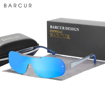 Sonnenbrille Pilot Al-Mg schmal polarisiert UV400 Sport Herren