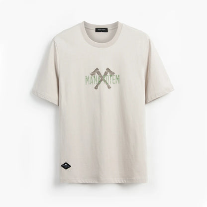 Premium Herren T-Shirt Aus 100% Baumwolle Mit AX Print
