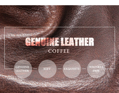 Herren Echtleder Geldbörse Bifold Vintage RFID Kartenhalter Geldclip Münzfach Reise