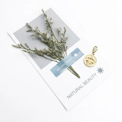 Damen-Charm-Anhänger Sternzeichen Horoskop Vintage II aus Sterlingsilber