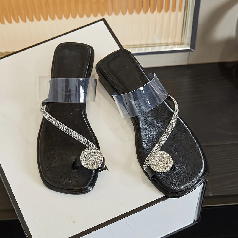 Damen Flip-Flops Strass Römisch Outdoor