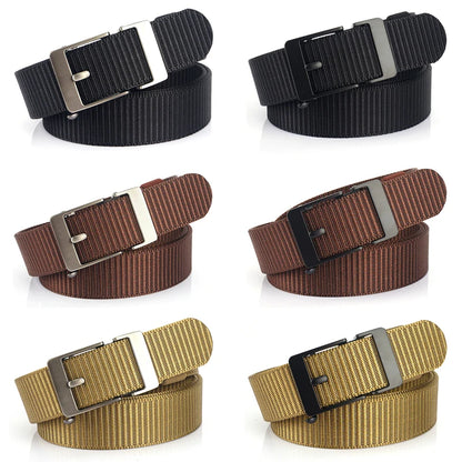 Herren-Gürtel aus Nylon 3,4 cm Breite mit Automatikverschluss für Outdoor-Wandern