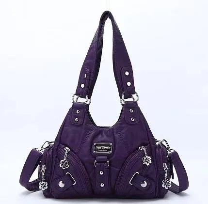 Damen-Handtasche mit Top-Griff und Mehrfachinnenfächern für Alltag und Freizeit Leichtgewichtig