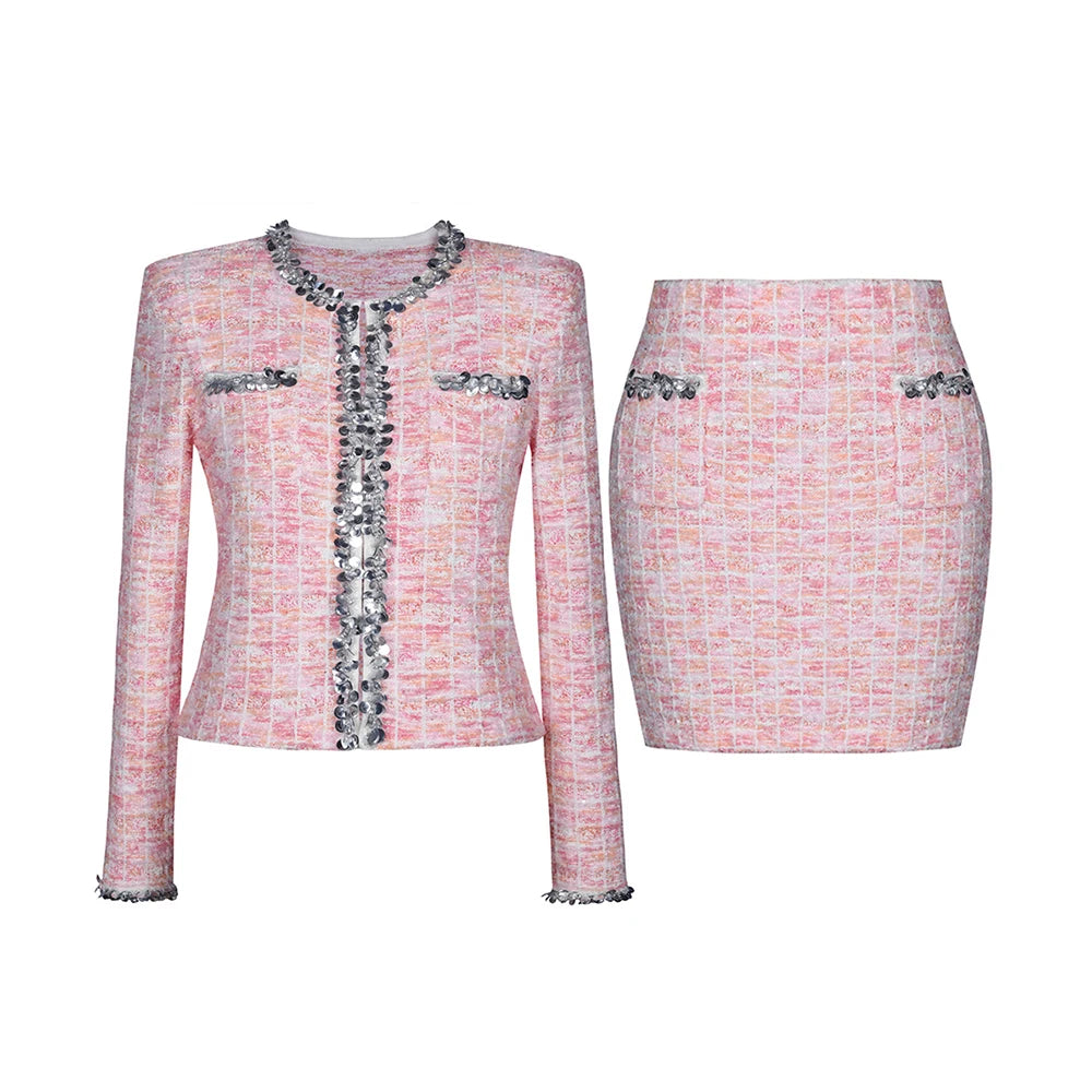 Eleganter Damen-A-Linien-Rock mit hohem Bund und Patchwork-Design im minimalistischen Stil