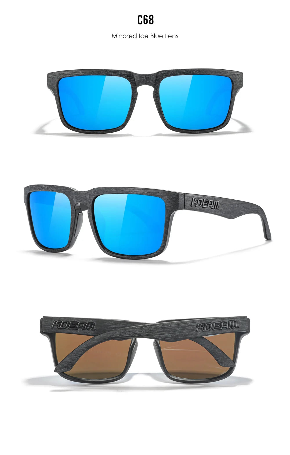 Sonnenbrille polarisiert minimalistisch modern Etui Unisex neue Farben