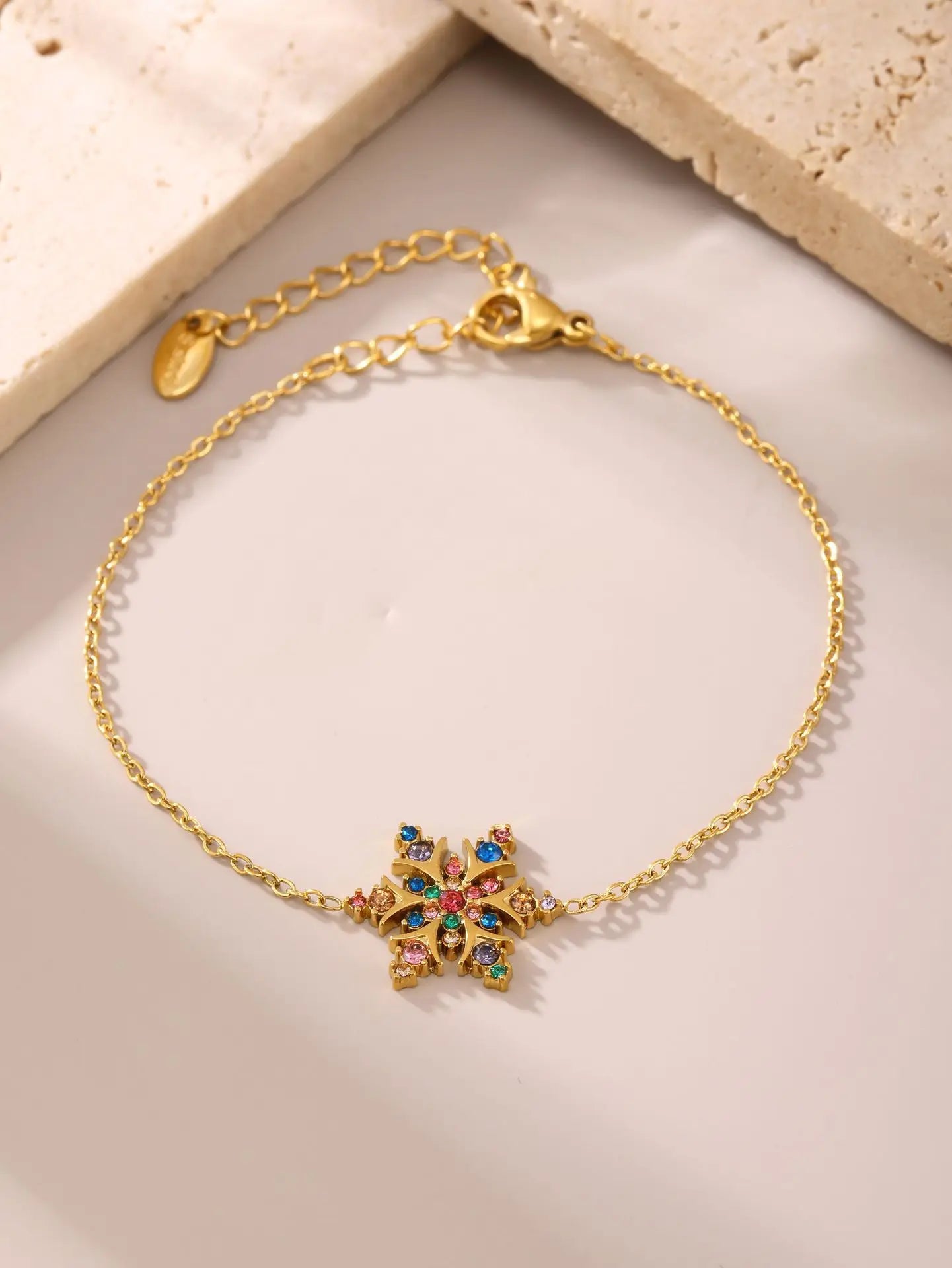 Damen-Armband Schneeflocke mit Zirkonia