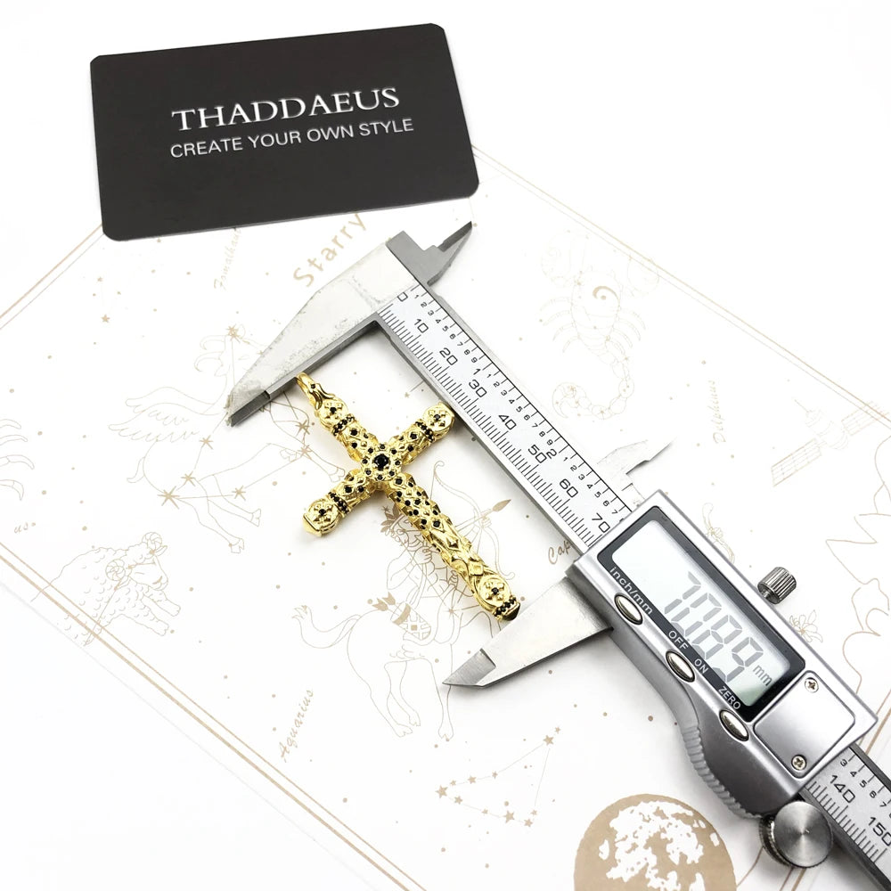Damen-Charm-Anhänger Kreuz reich verziert mädchenhaft Vintage aus Sterlingsilber