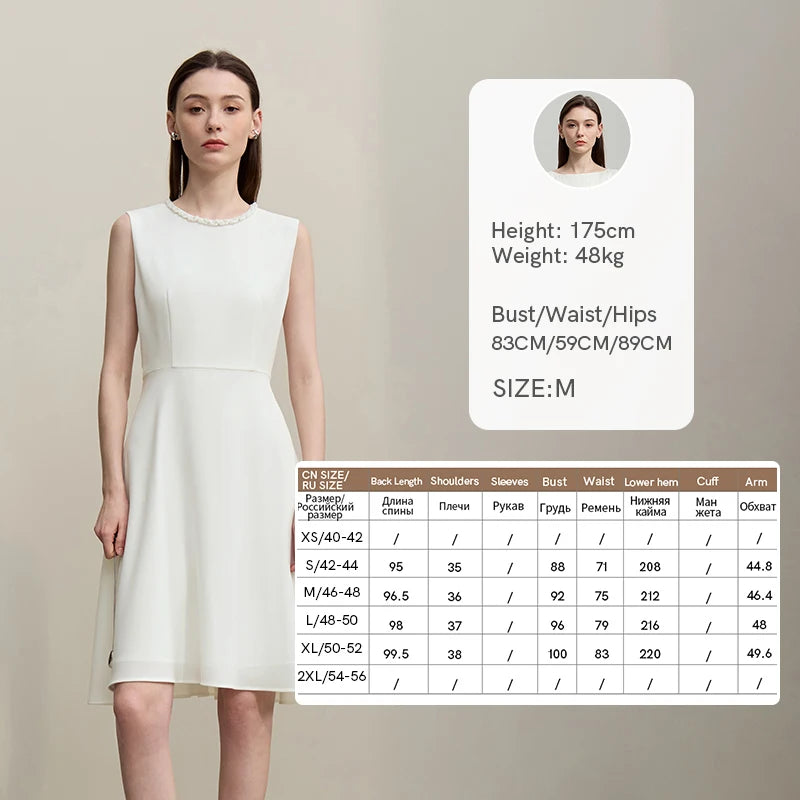 Elegantes Tailliert Midi Kleid Damen Sommer Ärmellos