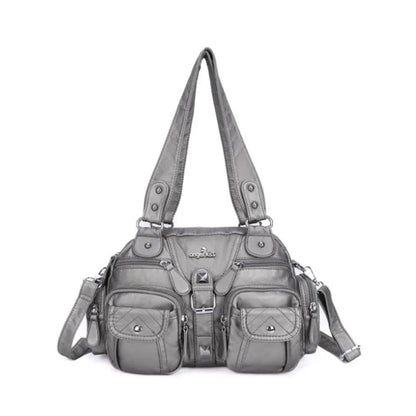 Damen-Handtasche Vintage Satchel Top-Handle aus PU-Leder Mit Innenfach und Ideale Geschenkidee