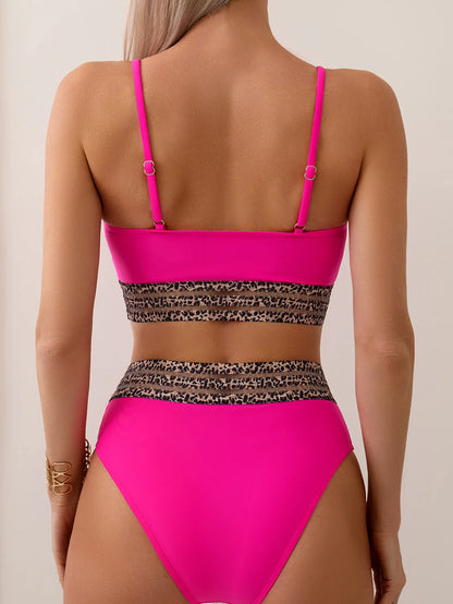 Silberner Push-Up-Bikini mit Strasssteinen – Sexy Badeanzug für Damen am Strand oder Pool