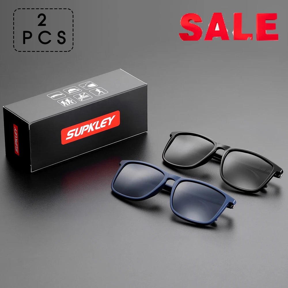 Sonnenbrille Sport quadratisch polarisiert leicht Herren Original-Etui