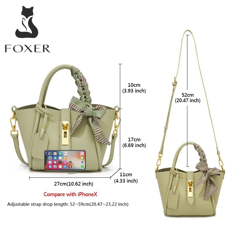 Damen Handtasche aus Split-Leder im Crossbody-Stil Luxus