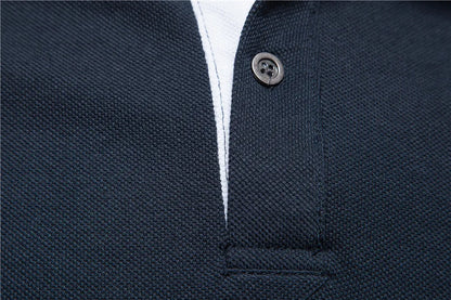 Herren Polo Shirt aus Baumwolle mit Kurzarm und Tasche für lässige Anlässe