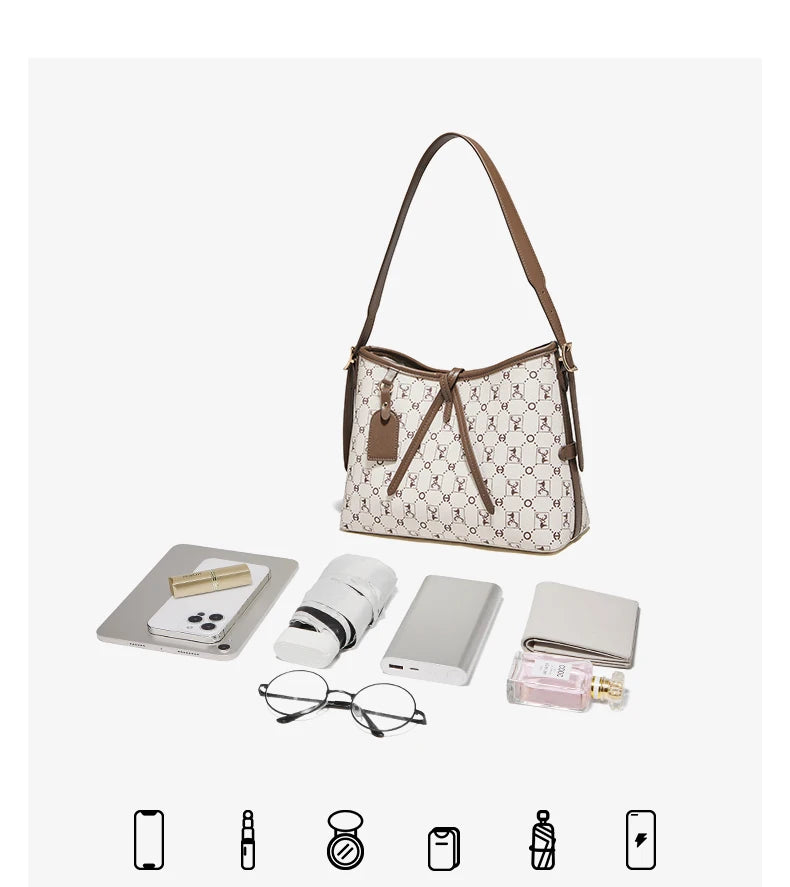 Damen Schultertasche Aus PVC Mit Reißverschluss Mode Signatur Geschenk