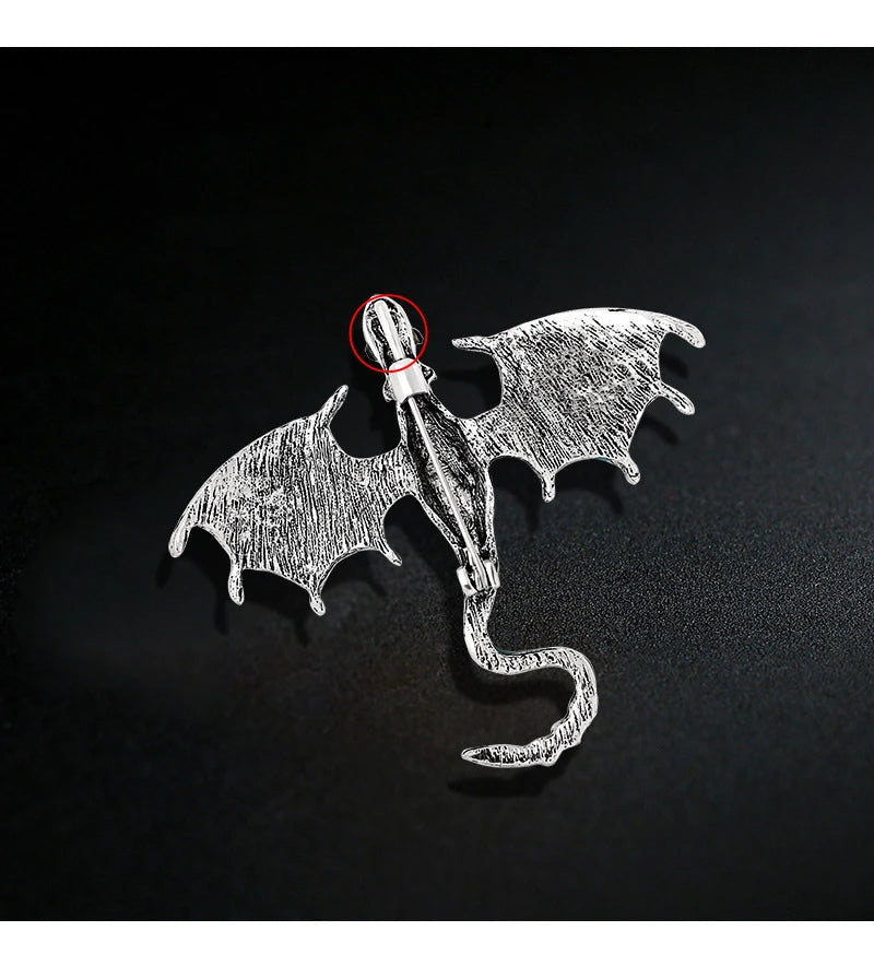 Brosche Drache Emaille Tier Casual Schnalle Party Corsage Unisex