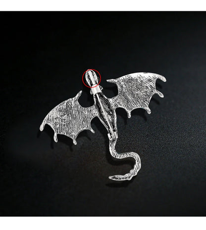 Brosche Drache Emaille Tier Casual Schnalle Party Corsage Unisex