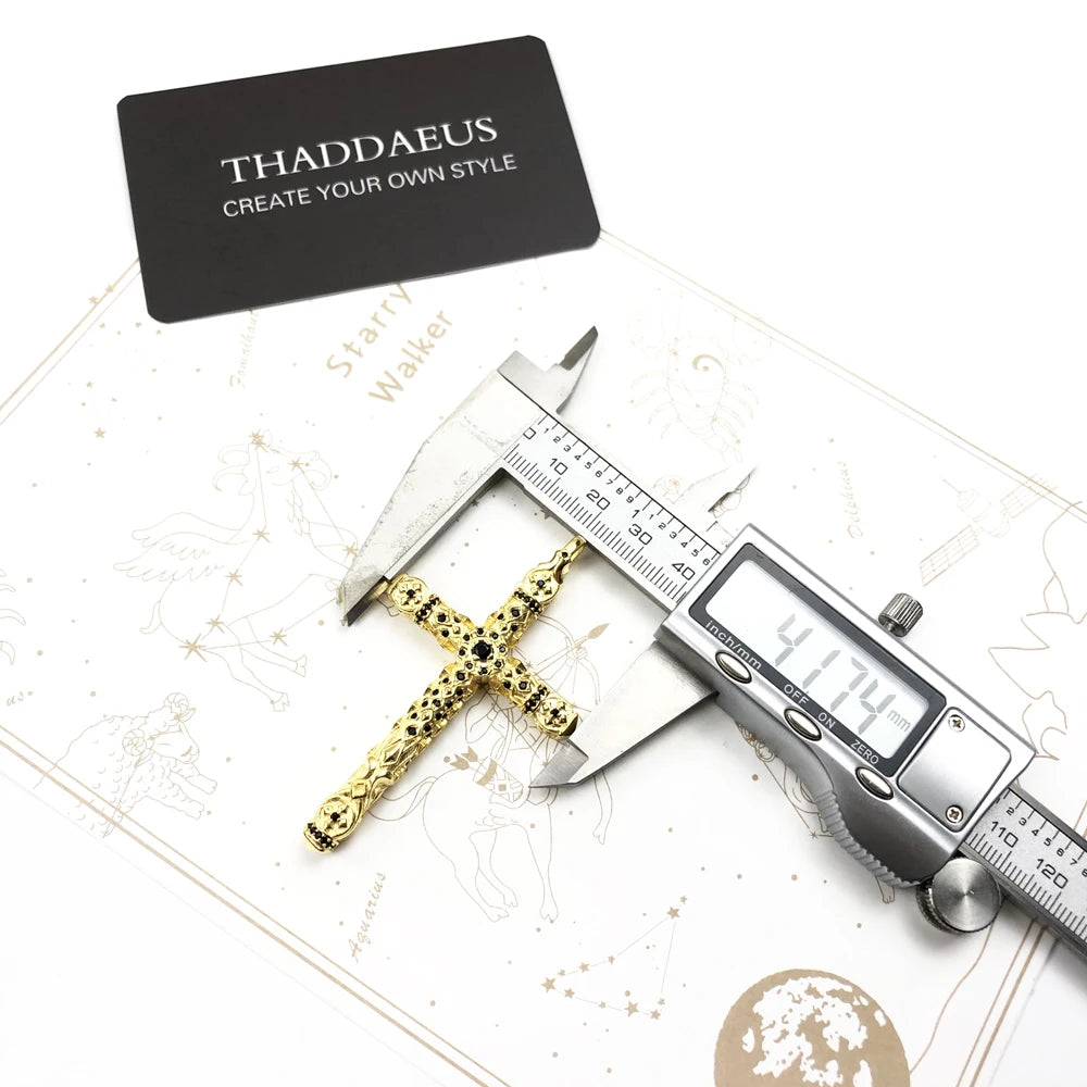 Damen-Charm-Anhänger Kreuz und Krone majestätisch II aus Sterlingsilber