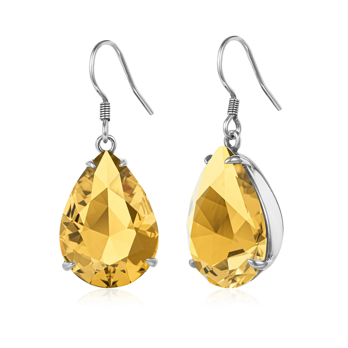 Damen-Ohrringe Tropfenform Aquamarin Blau Silber 925 Hochwertiger Luxus Schmuck Für Sie Geschenkidee