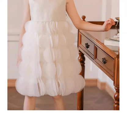 Lila Prinzessinnen-Kleid aus Gaze mit Pailletten für Mädchen – festliche Kinderbekleidung für Partys und Hochzeiten, Größe 3T-12T