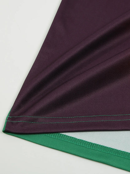 Sommerliches Polohemd mit Farbblock-Design und atmungsaktivem, bequemem Kurzarm – ideal für legere Anlässe