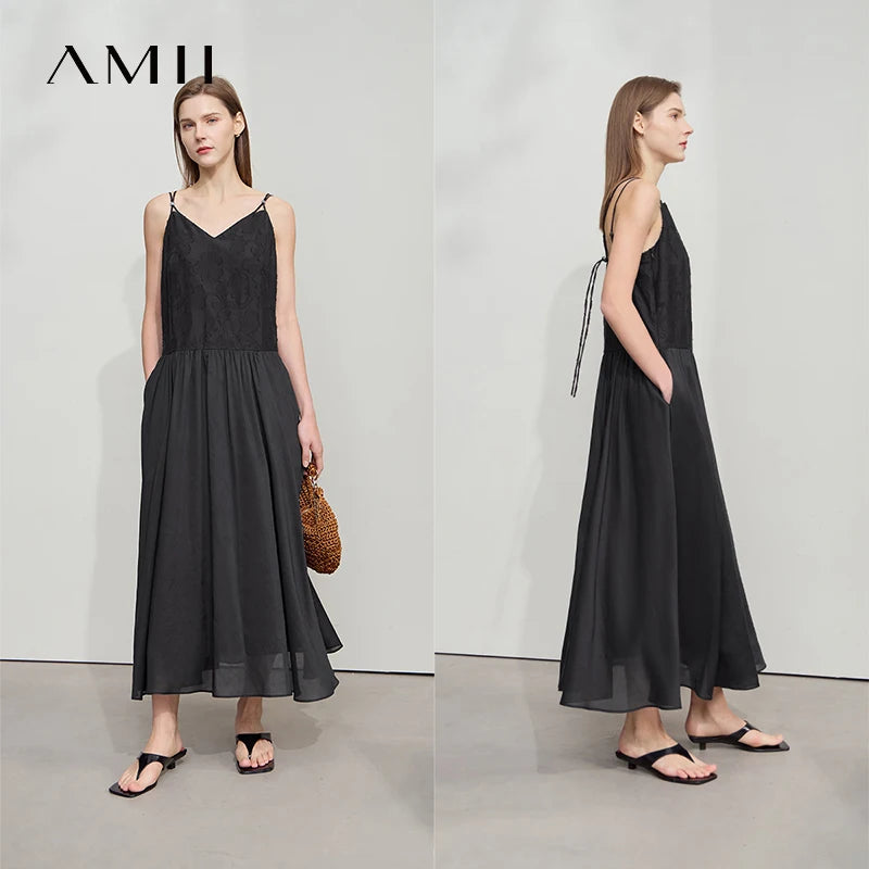 Elegantes Damenkleid Mit Viskose Blumenmuster Und Perlen