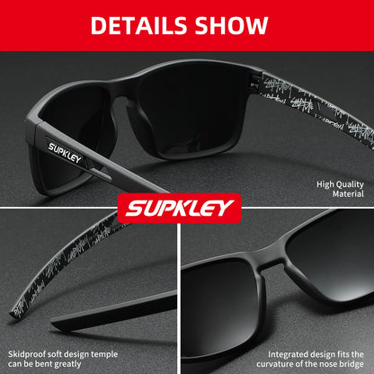 Sonnenbrille Sport quadratisch UV400 polarisiert winddicht Herren