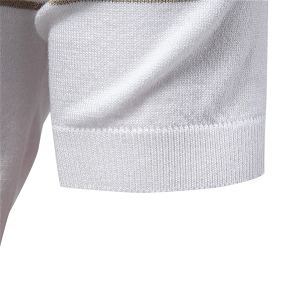 Premium Herren Poloshirt Atmungsaktiv Kurzarm Business Casual Sommer