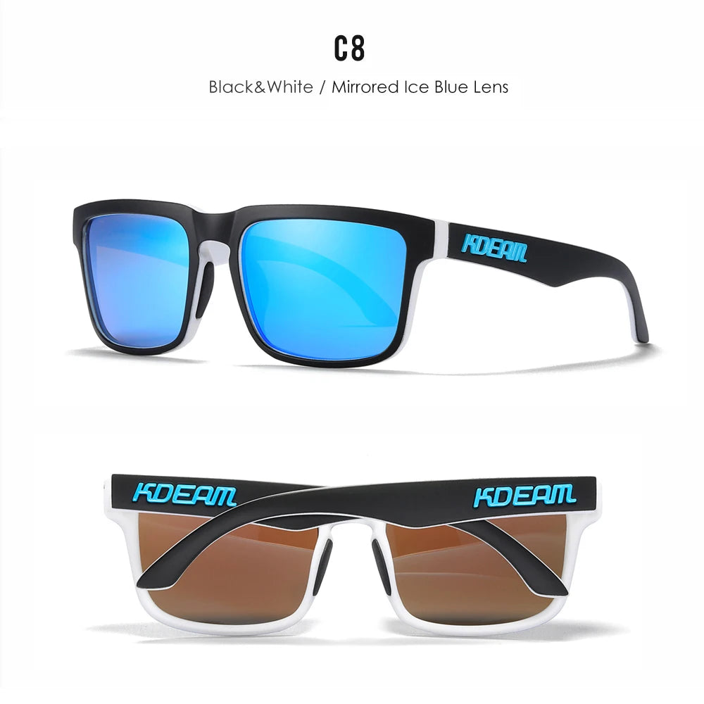 Sonnenbrille quadratisch polarisiert 37 Farben UV400 lässig Outdoor Unisex
