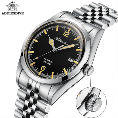Herren-Automatikuhr mit Jubilee-Armband und Kalenderanzeige