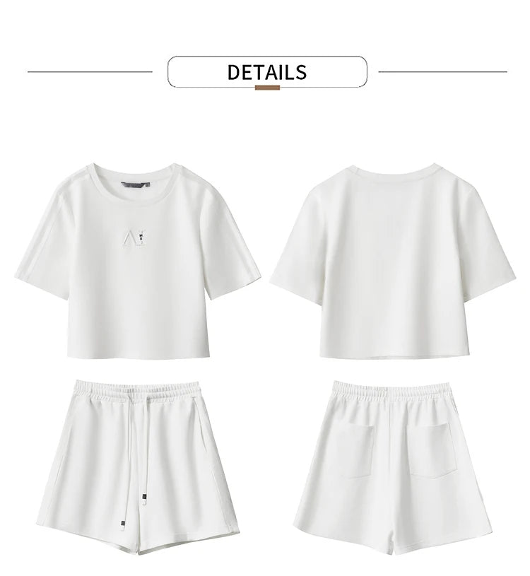 Damen Shorts im lässigen Stil mit Aushöhlung und elastischer Taille