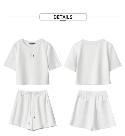 Damen Shorts im lässigen Stil mit Aushöhlung und elastischer Taille