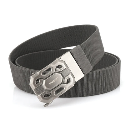 Herren-Gürtel Elastisch aus Nylon mit Metall-Schnalle für Alltag und Outdoor-Einsatz