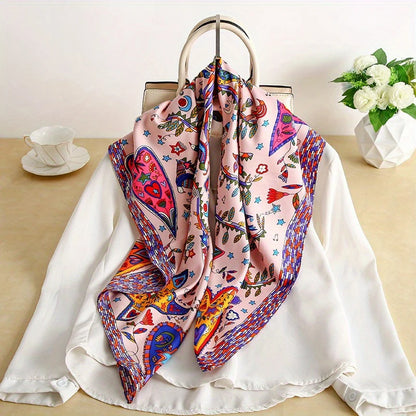 Damen Baumwollschal 90cm quadratisch Luxus Hijab Kopftuch Bandana Pashmina