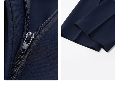 Schwarzer Herrenanzug im Slim-Fit-Stil mit Weste und Hose – ideal für Hochzeiten und formelle Anlässe