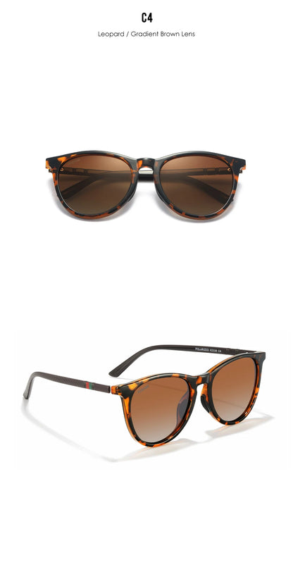 Damen-Sonnenbrille Vintage photochrom polarisiert Reisen Fahren Wandern