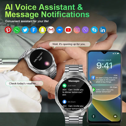 LIGE Smartwatch Outdoor Sport Männer 360*360 HD Display Gesundheit Überwachung Wasserdichte Herzfrequenz BT Anruf Smart Uhr Für Android IOS