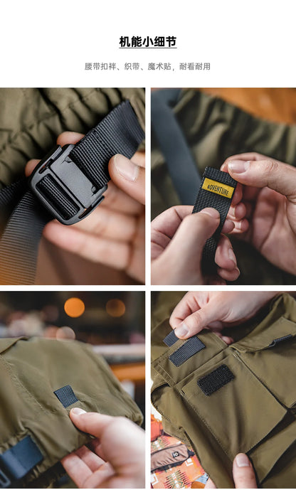 Herren Taktische Shorts für den Sommer mit vielen Taschen und verstellbarer Taille