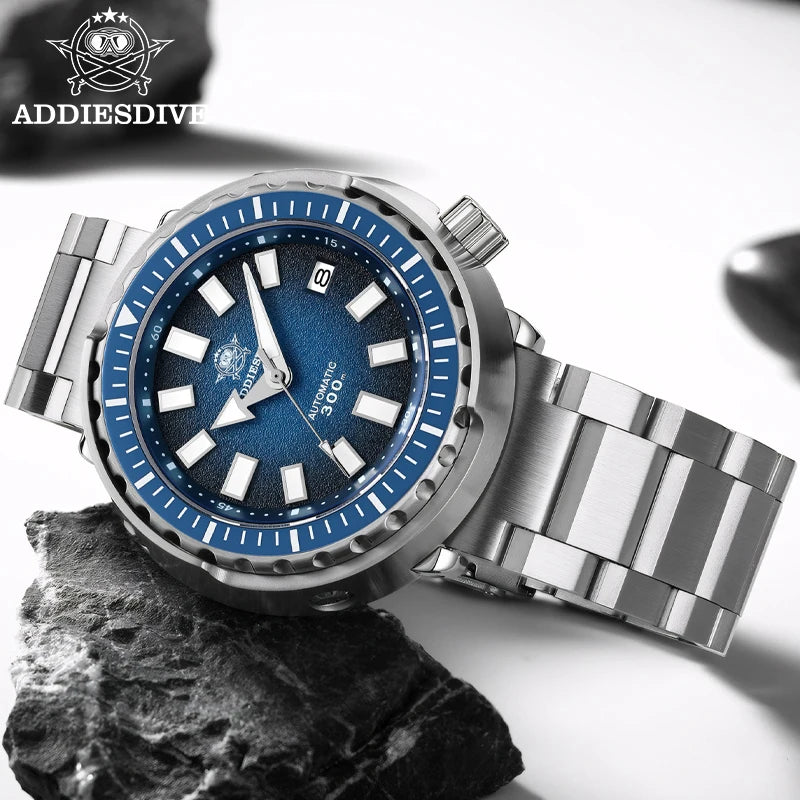 Herren-Profi-Taucheruhr mit Automatikwerk und 300 m Wassertiefe