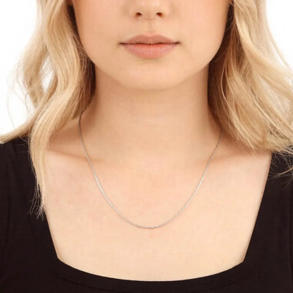 Damen-Halskette Rolo-Kette klassisch aus Sterlingsilber