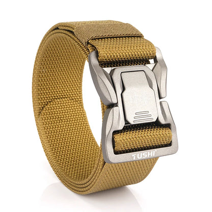 VATLTY New 4.3cm Tactical Outdoor Belt Tight Nylon Aluminum Buckle Quick Release Men's Military Belt Casual Wide Waistband Male
