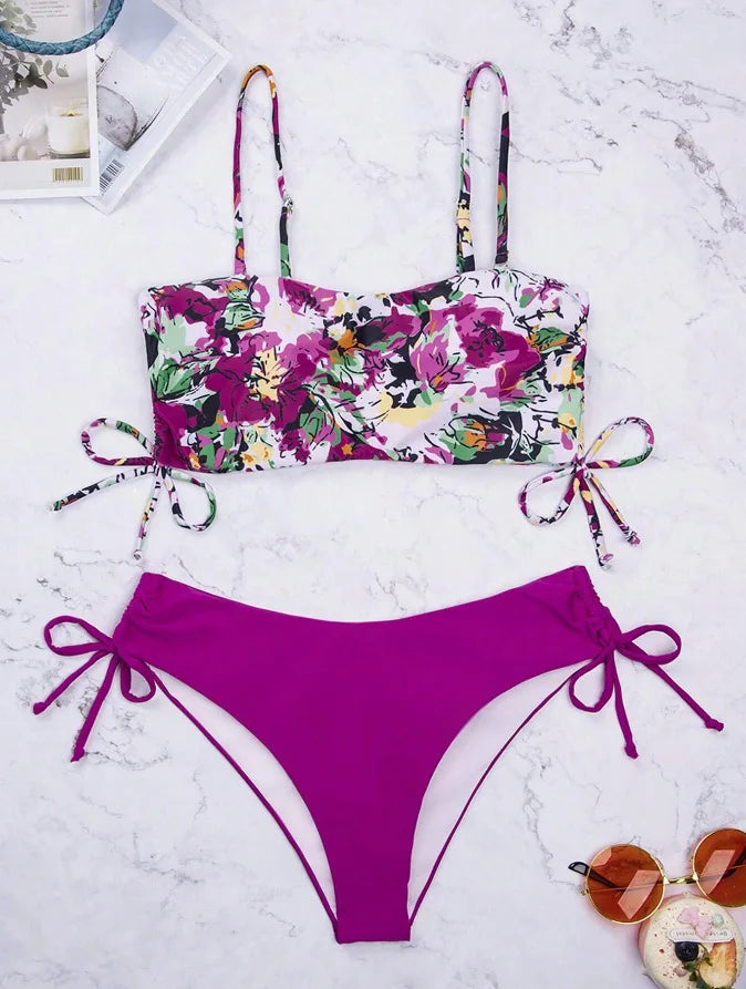 Weißer Bikini-Set für Damen – Sexy Badeanzug im brasilianischen Stil für Strand und Pool