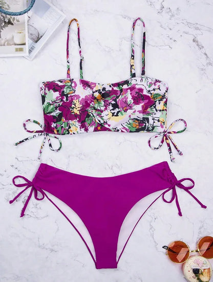 Weißer Bikini-Set für Damen – Sexy Badeanzug im brasilianischen Stil für Strand und Pool