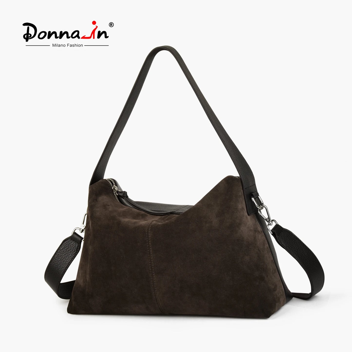 Große Wildleder Hobo-Tasche | Damen Schultertasche