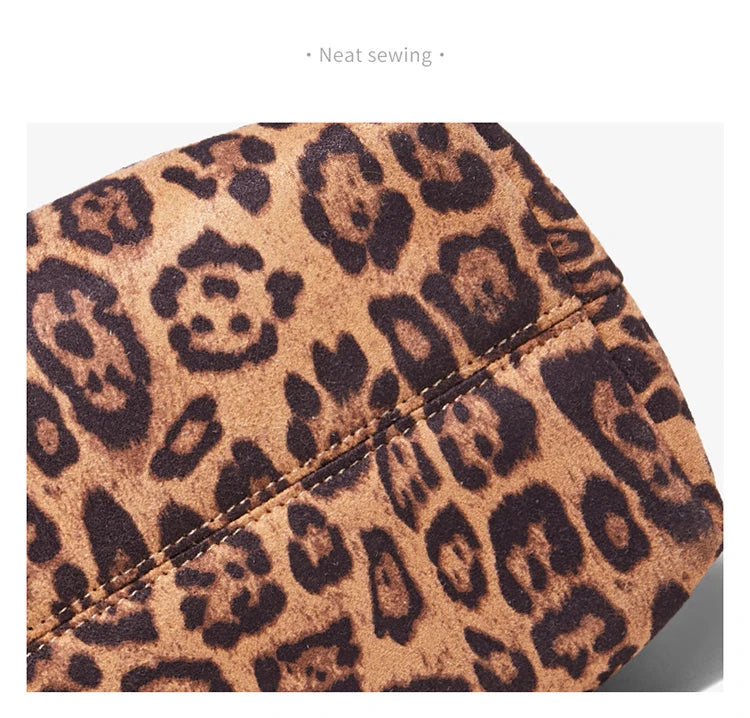 Damen Schultertasche Groß Kapazität Oversize Leopardendruck Modische Tote Tasche