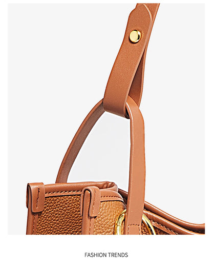 Damen Handtasche Aus Echtem Leder Mit Großer Kapazität