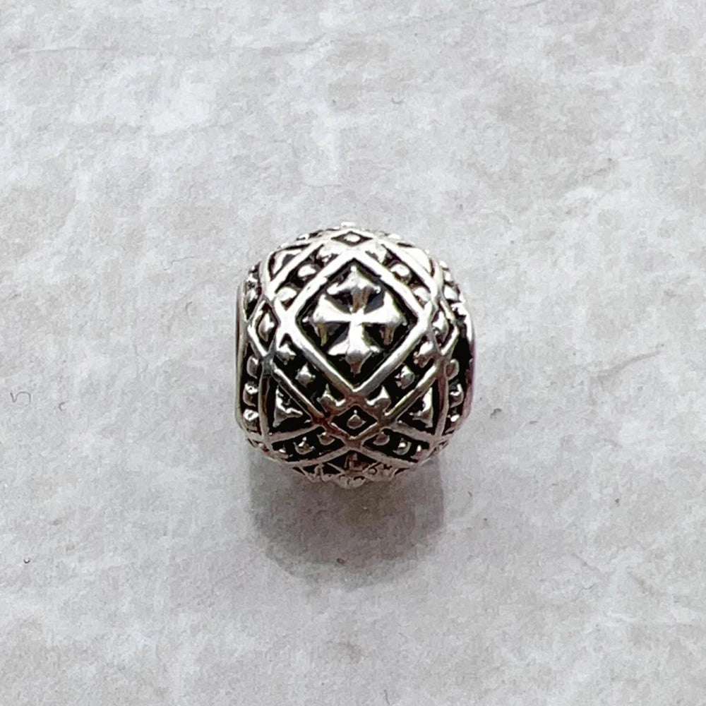 Damen-Ohrstecker Karma Perlen Punk 925 Sterlingsilber